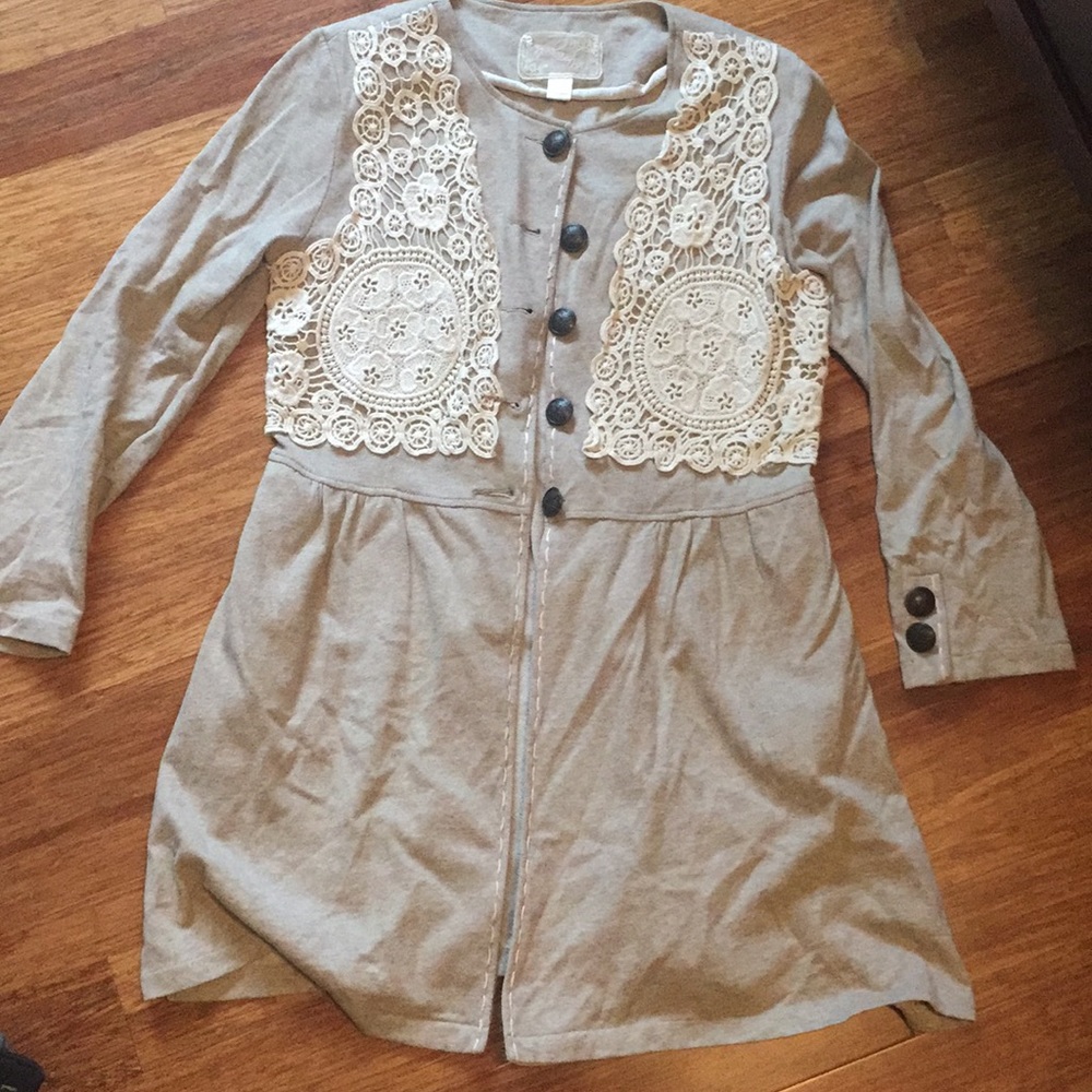 Nick & Mo sweater cardigan dress Large